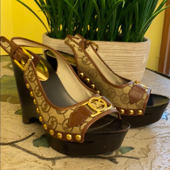 michael kors charm slingback shoes